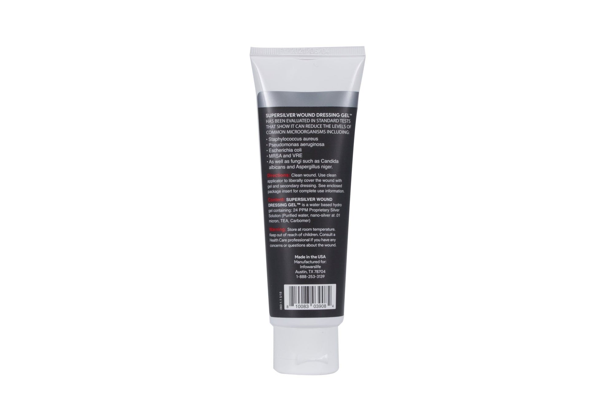 SuperSilver Wound Dressing Gel™ FIRST AID and SUNBURN RELIEF with SILVERSOL® NANO SILVER