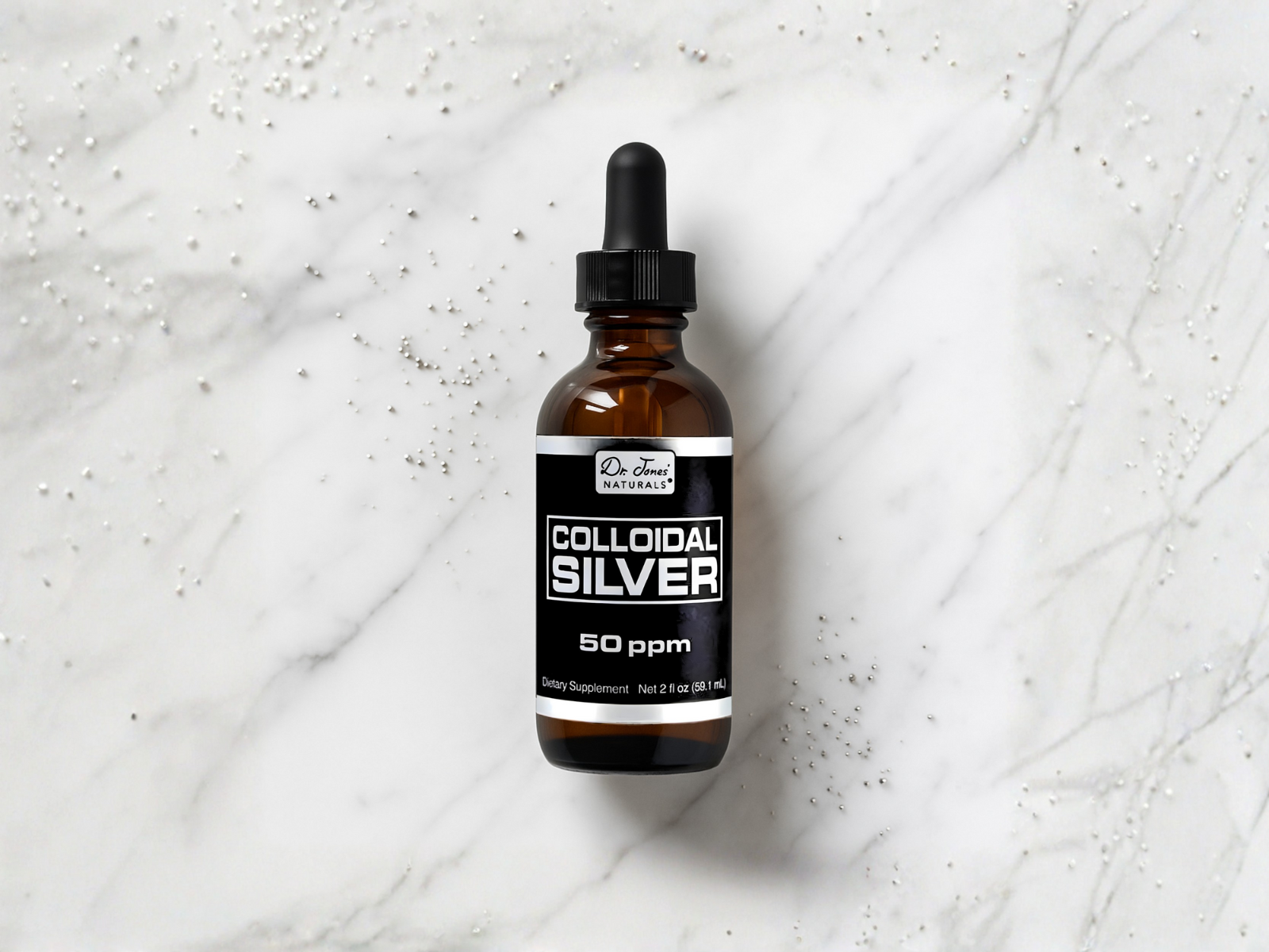 Nutricost Colloidal Silver 8oz 150MCG In Blue Glass Bottles Bio-Active Silver Supplement - Foto 3