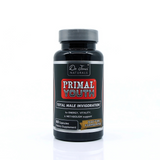 Supplement bottle labeled 'Primal Youth' by Dr. Jones Naturals on a white background