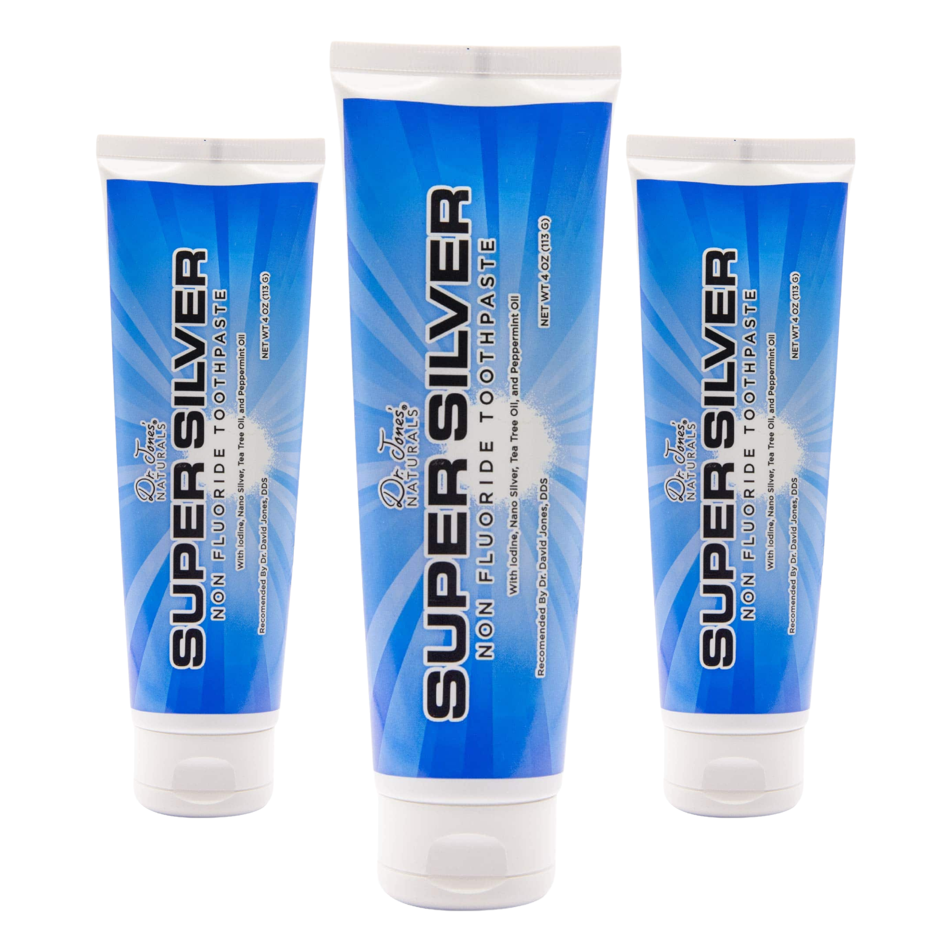 SuperSilver Fluoride‑Free Toothpaste 3‑Pack | Natural Oral Care