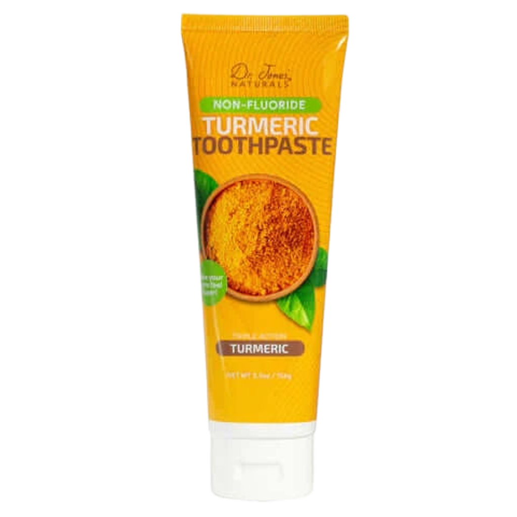 Dr. Jones Naturals Turmeric Toothpaste with Iodine Front Label