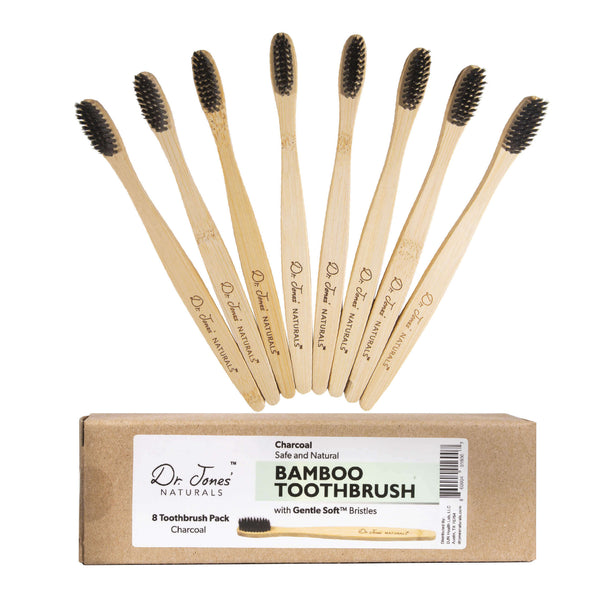 Bamboo Charcoal Toothbrush Pack Dr. Jones' Naturals