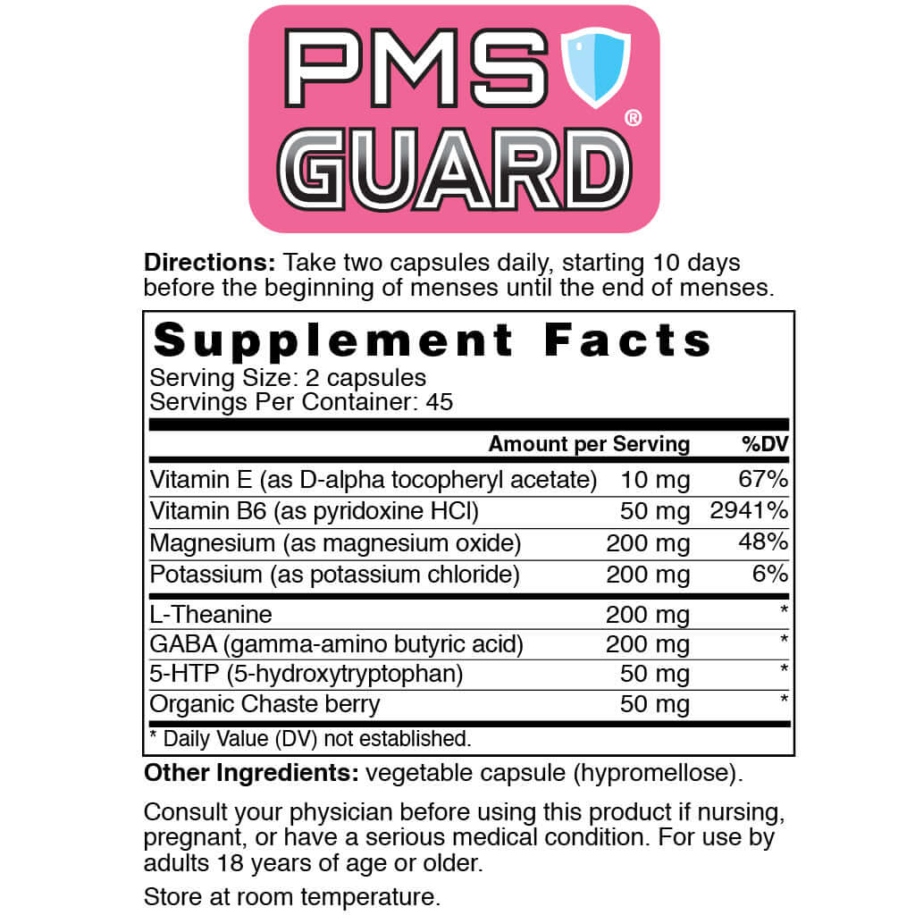 PMS Guard Supplement Facts