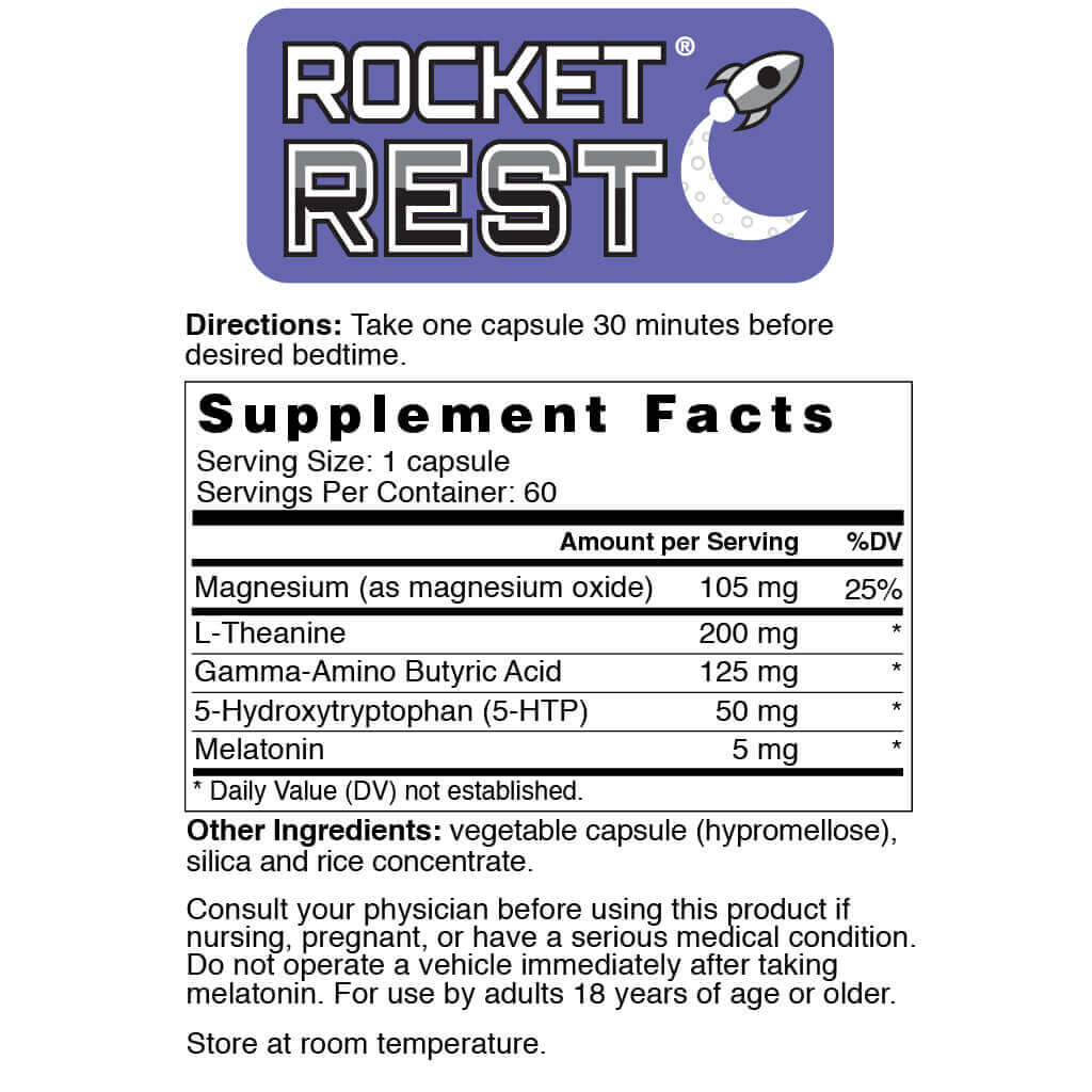 Rocket Rest Supplement Facts