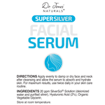 SuperSilver Facial Serum with SilverSol® Directions and Ingredients