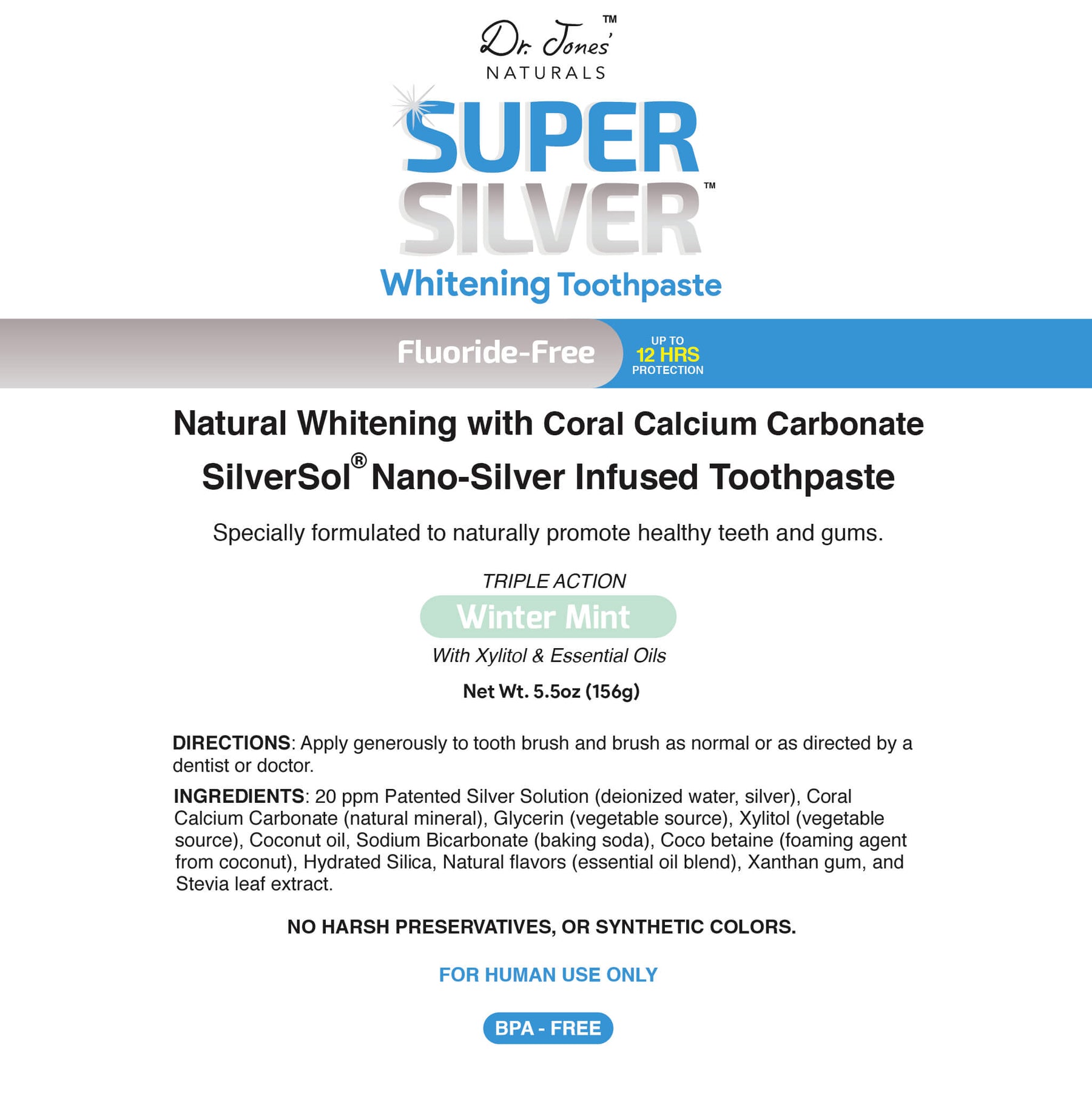 Home / Products / SuperSilver Whitening Toothpaste With Calcium ...