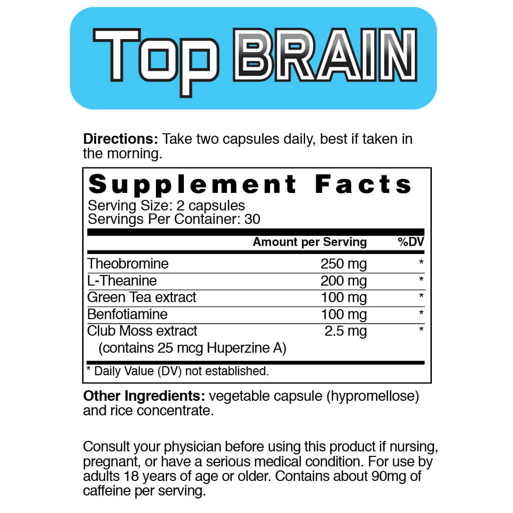 Top Brain Supplement Facts